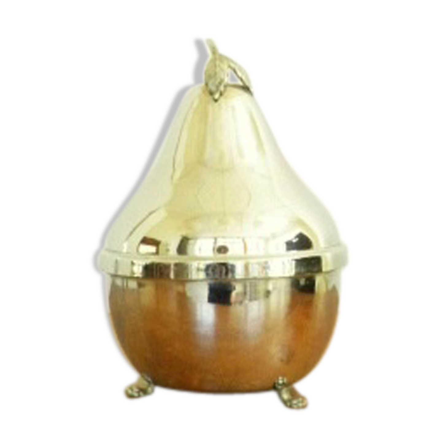 Chrome pear with pitcher and 6 glasses pink