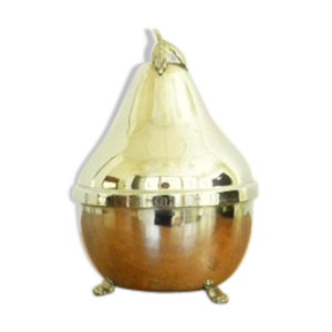 Poire chrome avec carafe et 6 verres