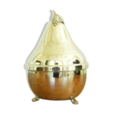 Chrome pear with pitcher and 6 glasses pink