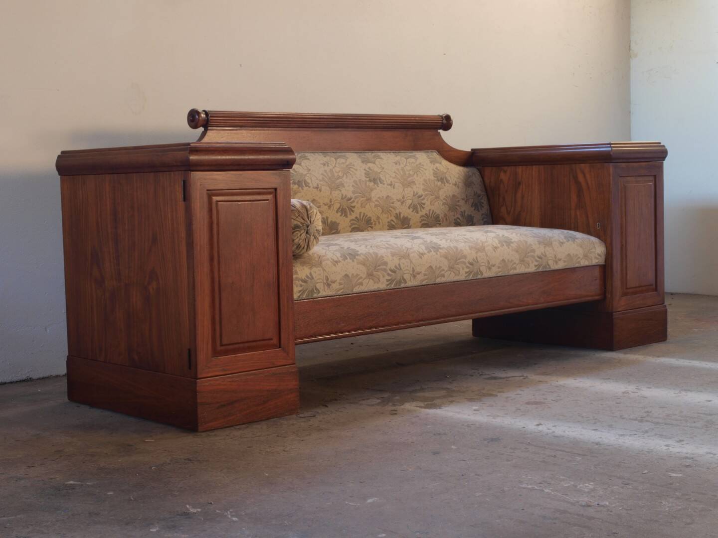 Vintage Oak Sofa / Couch, Antique Empire Danish Craftmanship 1880-1910s