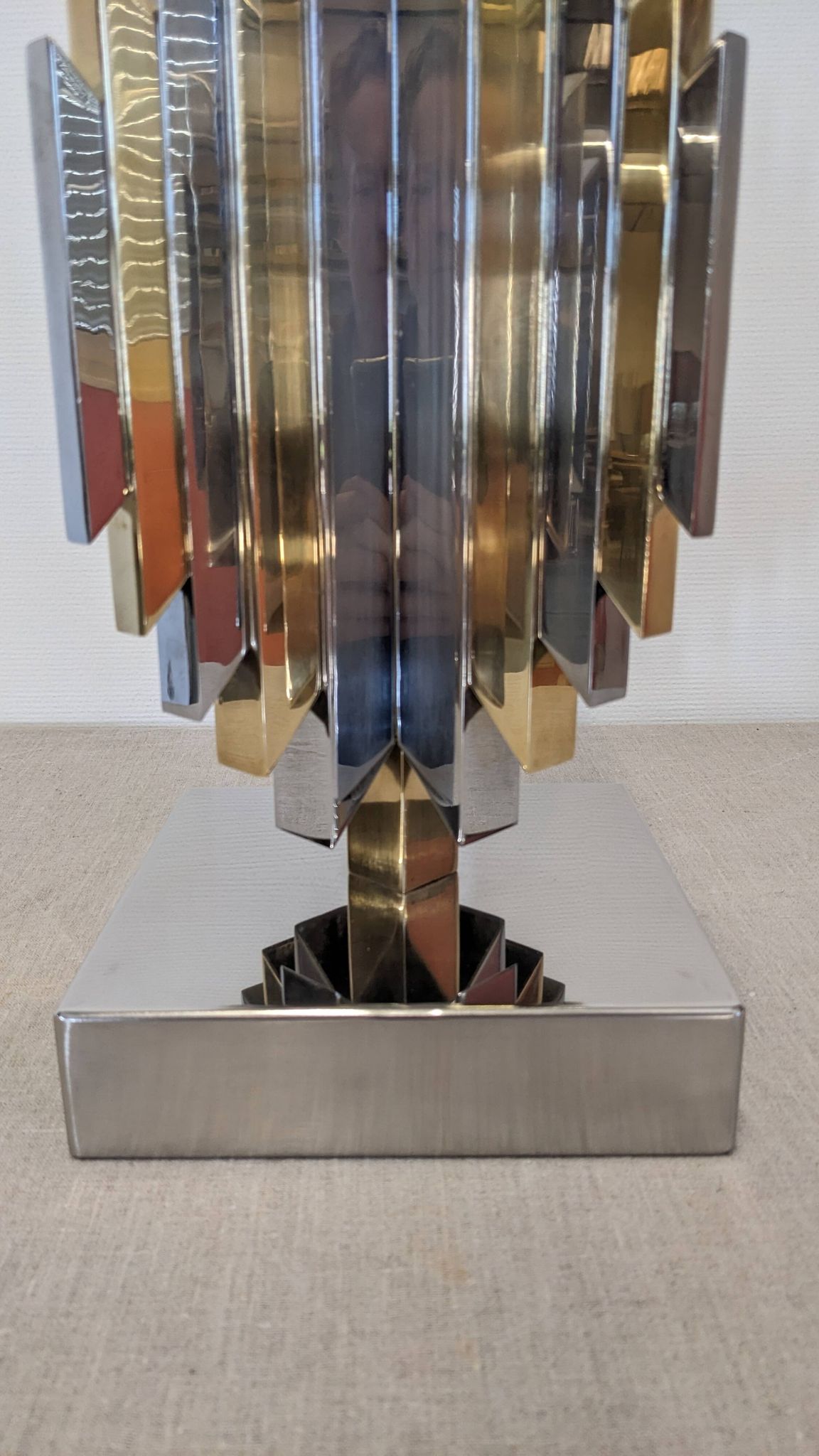 Pair of Cactus lamp bases by Les Ateliers La Boétie, France 1974