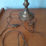 Brass candlestick lamp foot