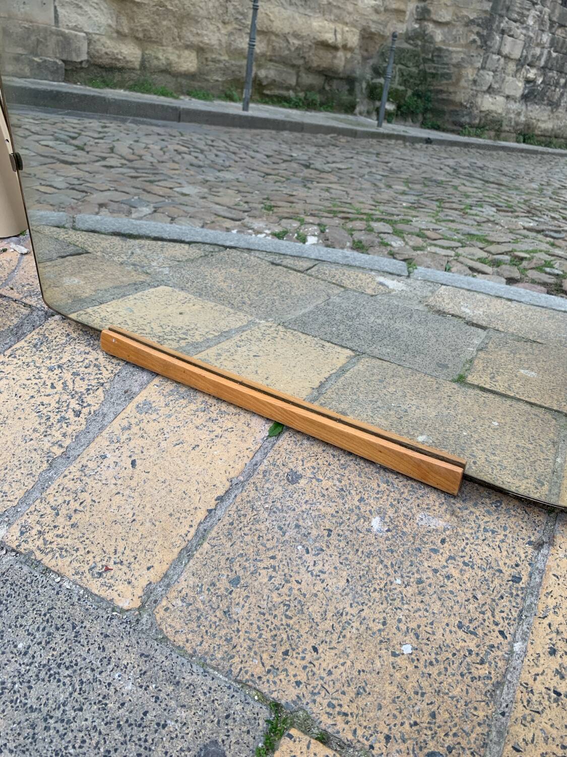 Large vintage mirror to put down