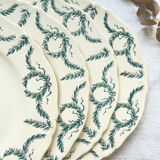 7 plates Terre de fer Longchamp model Villey