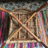 Children's armchair in braided sea rush