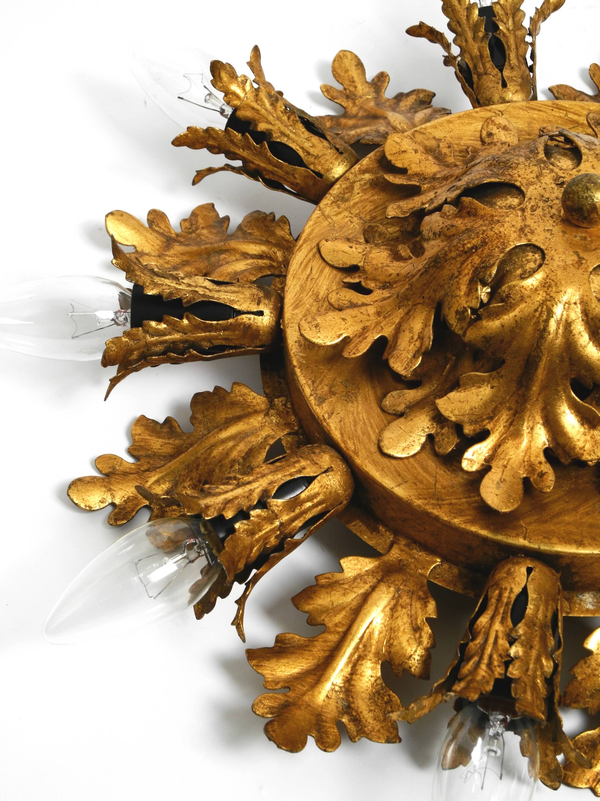 Set of three beautiful 1960s Italian ceiling or wall lamps by Banci Firenze
