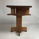 Dutch art deco Amsterdam school oak and coromandel side table, 1930s