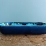 Vallauris stamped pocket emptier in flamed stoneware
