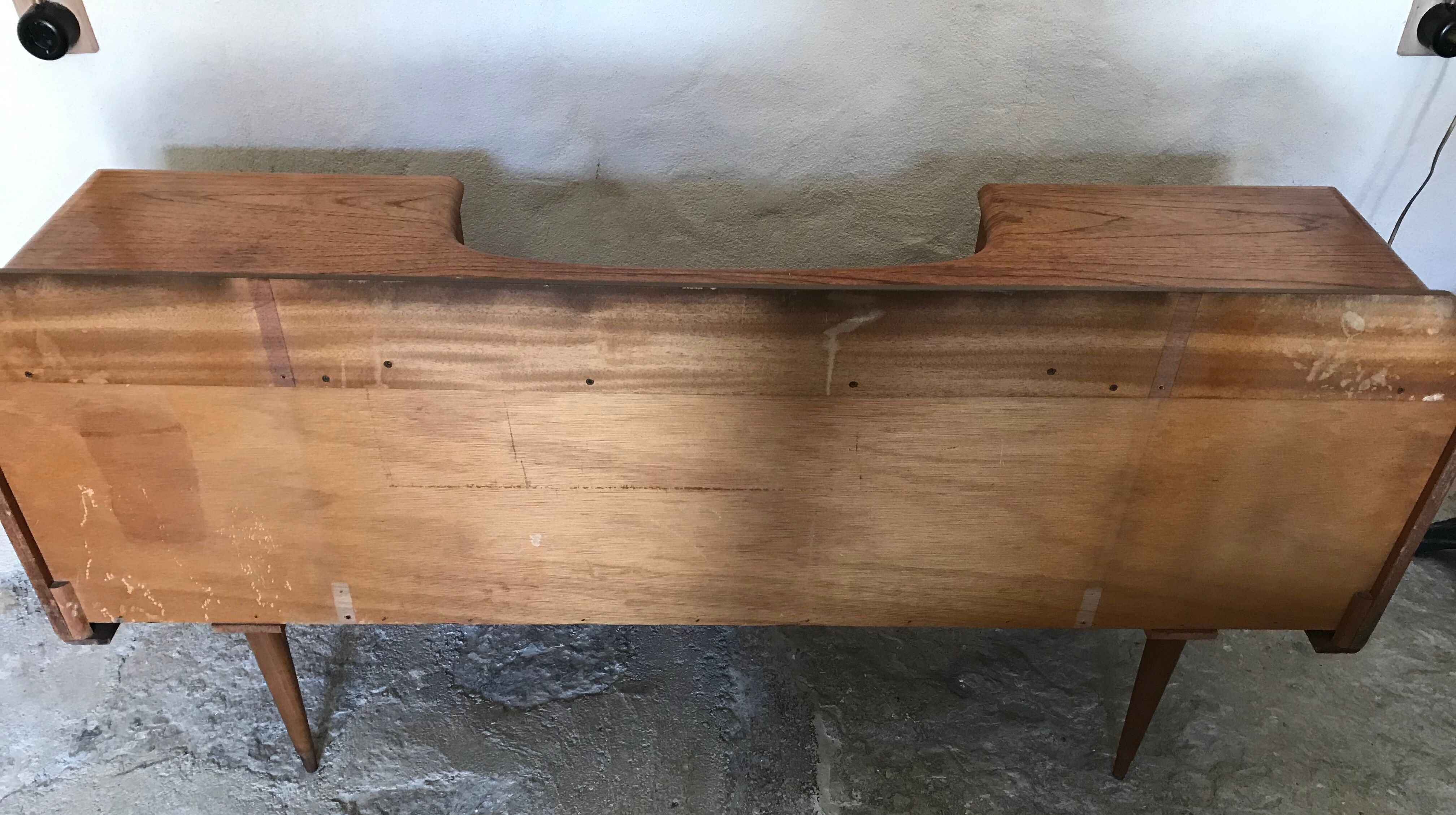 Scandinavian blond teak dressing table