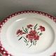 Set of 11 plates signed Mignardises Sarreguemines hand painted decor