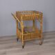 Vintage 1960s Italian-design bamboo bar cart