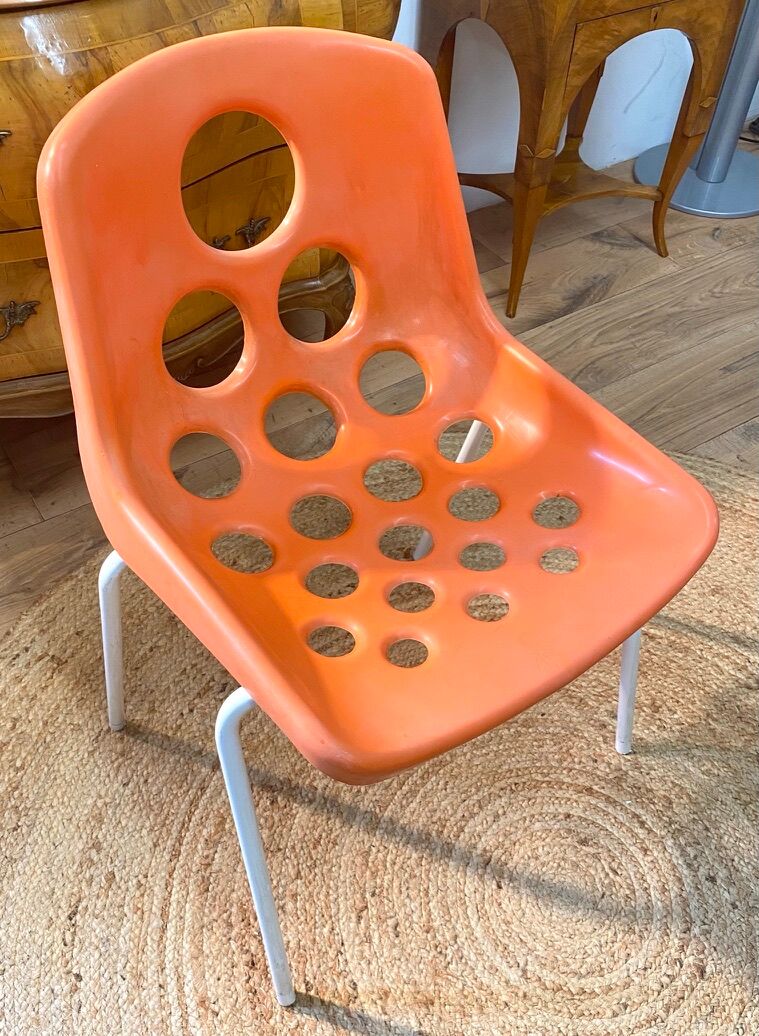 Set de 4 chaises vintage par M. Paris pour Sicopal 1972