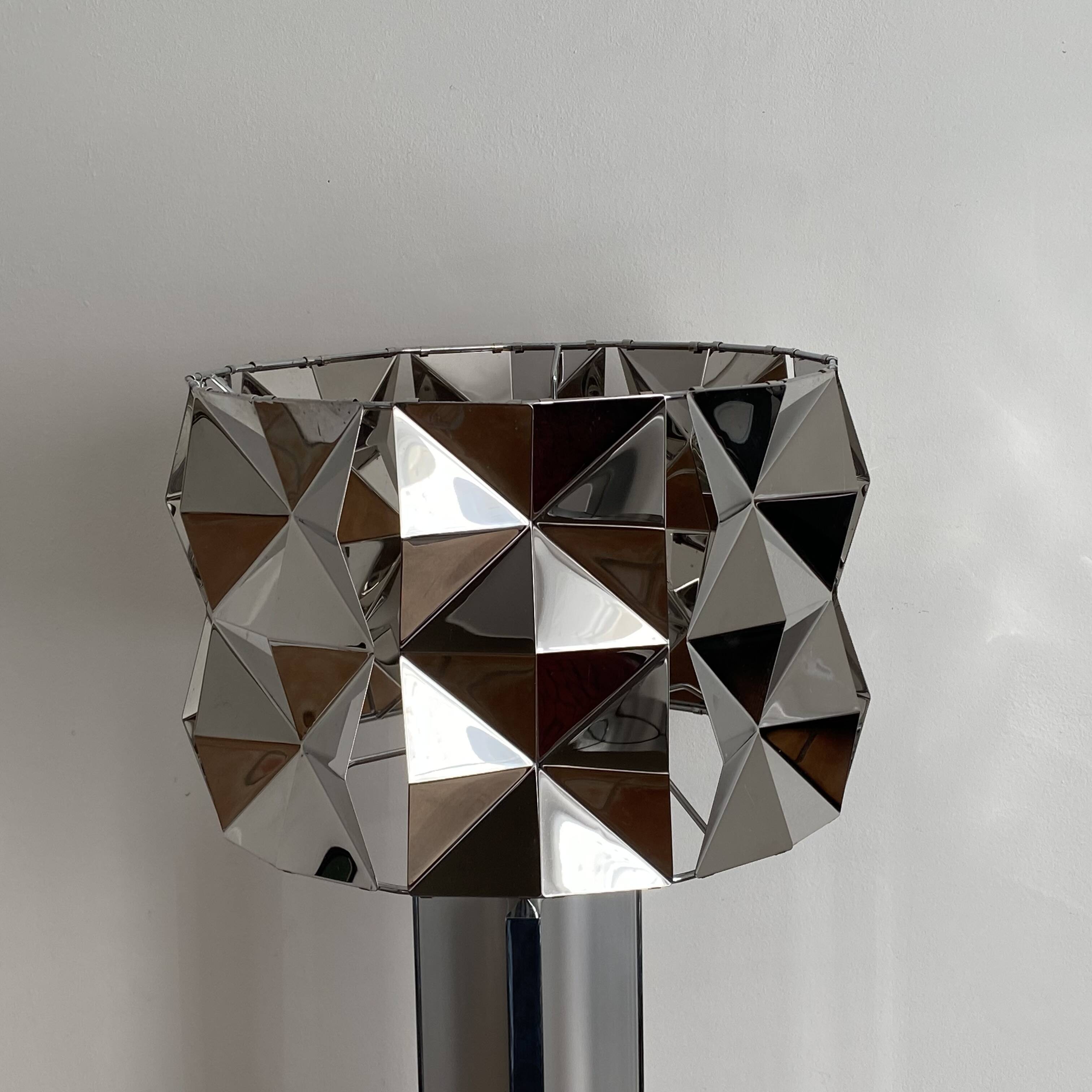 Large vintage lamp. 1970. Space age.