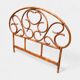 Vintage 1970s bamboo rattan headboard L166