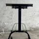 Black brass and glass mid-century trolley with sculptural legs — two-tier vintage bar cart