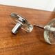 Mid-century modern glass and metal door handle from the space age, Germany, 1960s.