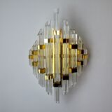 Venini wall lamp, murano glass, italy, 1970