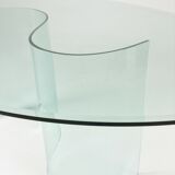 Vintage glass dining table