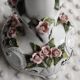 Ornamented porcelain candle holder