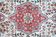 Handwoven oriental cream wool rug, traditional medallion carpet- 90x140cm