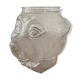 Vintage glass bear head jar France