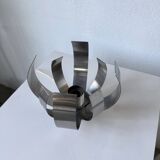 Oxar space age chrome flower wall light