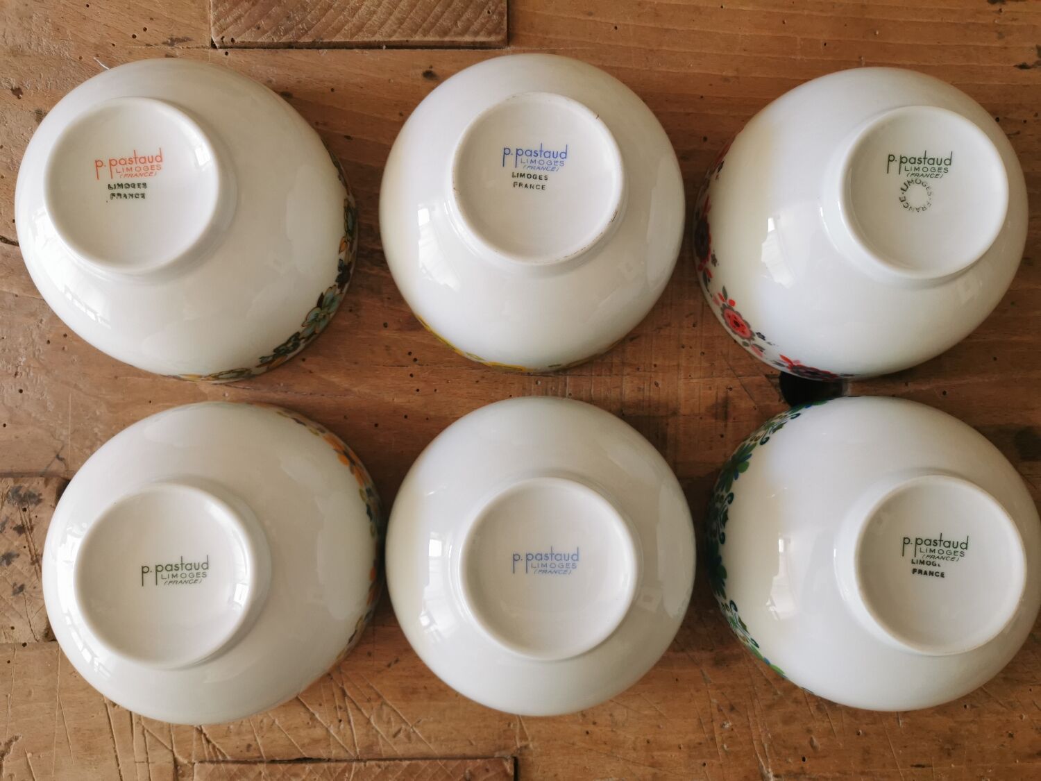 Bols Paul Pastaud, Porcelaine de Limoges