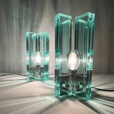 Giorgio Reggiori. Pair of table lamps/glass objects by Giorgio Reggiori for Gallotti & Radice, 1960s, Italy.