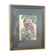 Owl pattern frame embroidered in silk, woven picture brand