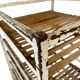 Vintage industrial cart / multi-level display / shelf on wheels