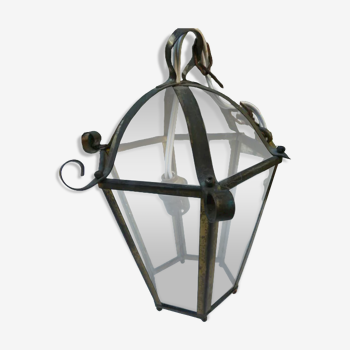 Brass lantern pendant lamp