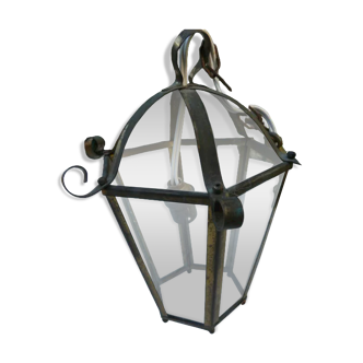 Brass lantern pendant lamp