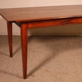 19th Century Refectorial Table in Cherry Wood with a width of 92cm