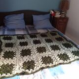Patchwork crocheted plaid