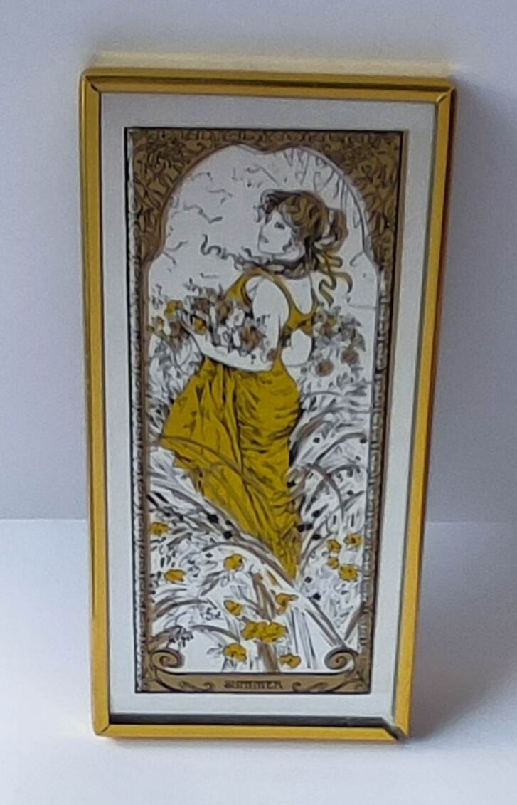 Lot small art nouveau mirrors Mucha