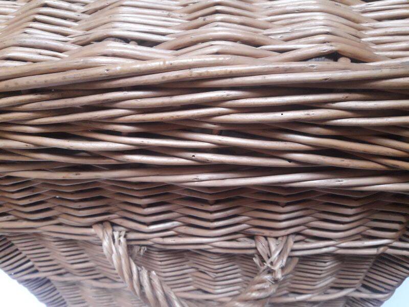 Wicker trunk L75xH53xD48 vintage