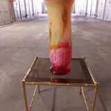 LARGE BIOT BLOWN GLASS VASE, SABA FRERES