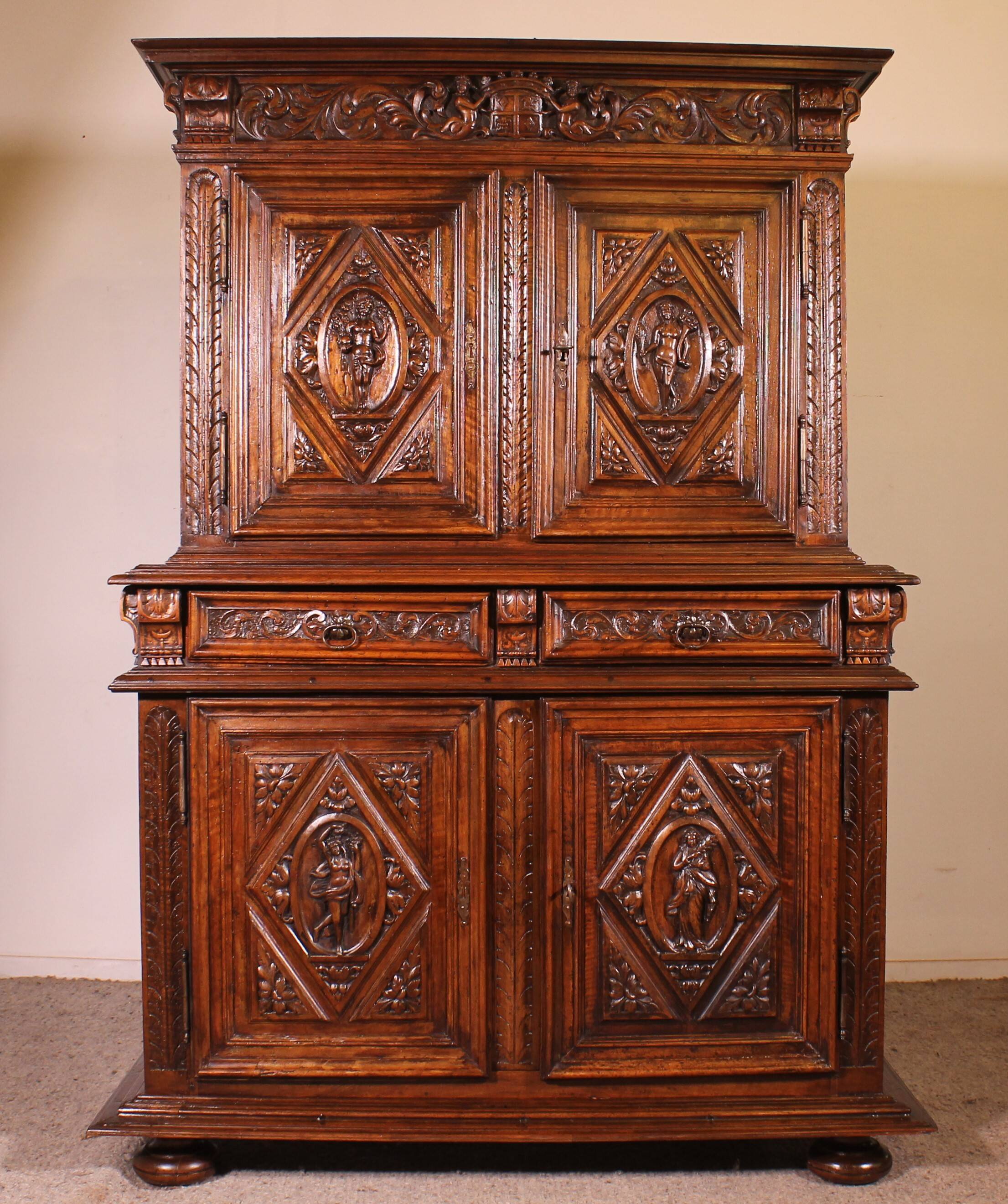 Buffet Renaissance Representing The Four Seasons Circa 1580 - France
