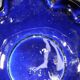 Midnight blue ceramic vase Sarreguemines