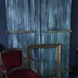 Pair of patinated shutters