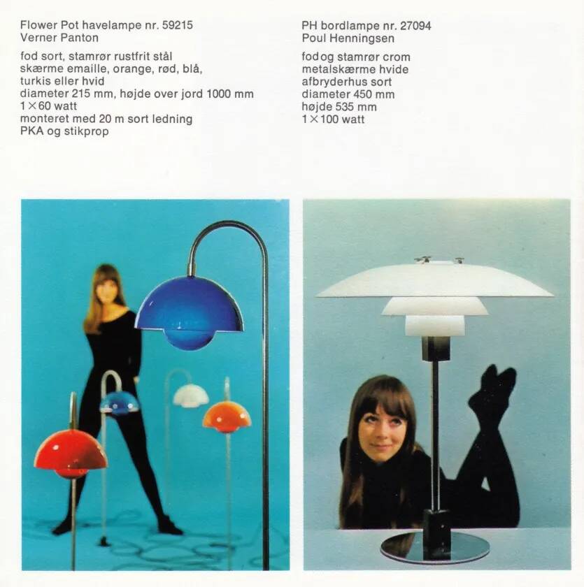 Danish vintage table lamp PH 4/3 by Poul Henningsen, Louis Poulsen, 1966