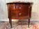Louis XVI half-moon commode in mahogany and marble