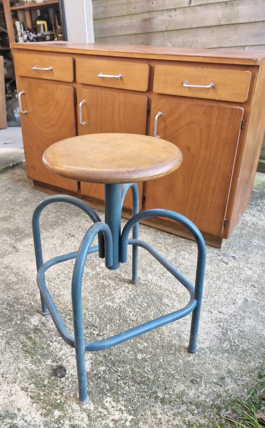 Architectural industrial stool