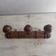 Wooden wall coat rack 50s