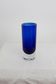Thick blue glass vase