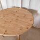 Table ronde pied fuseaux