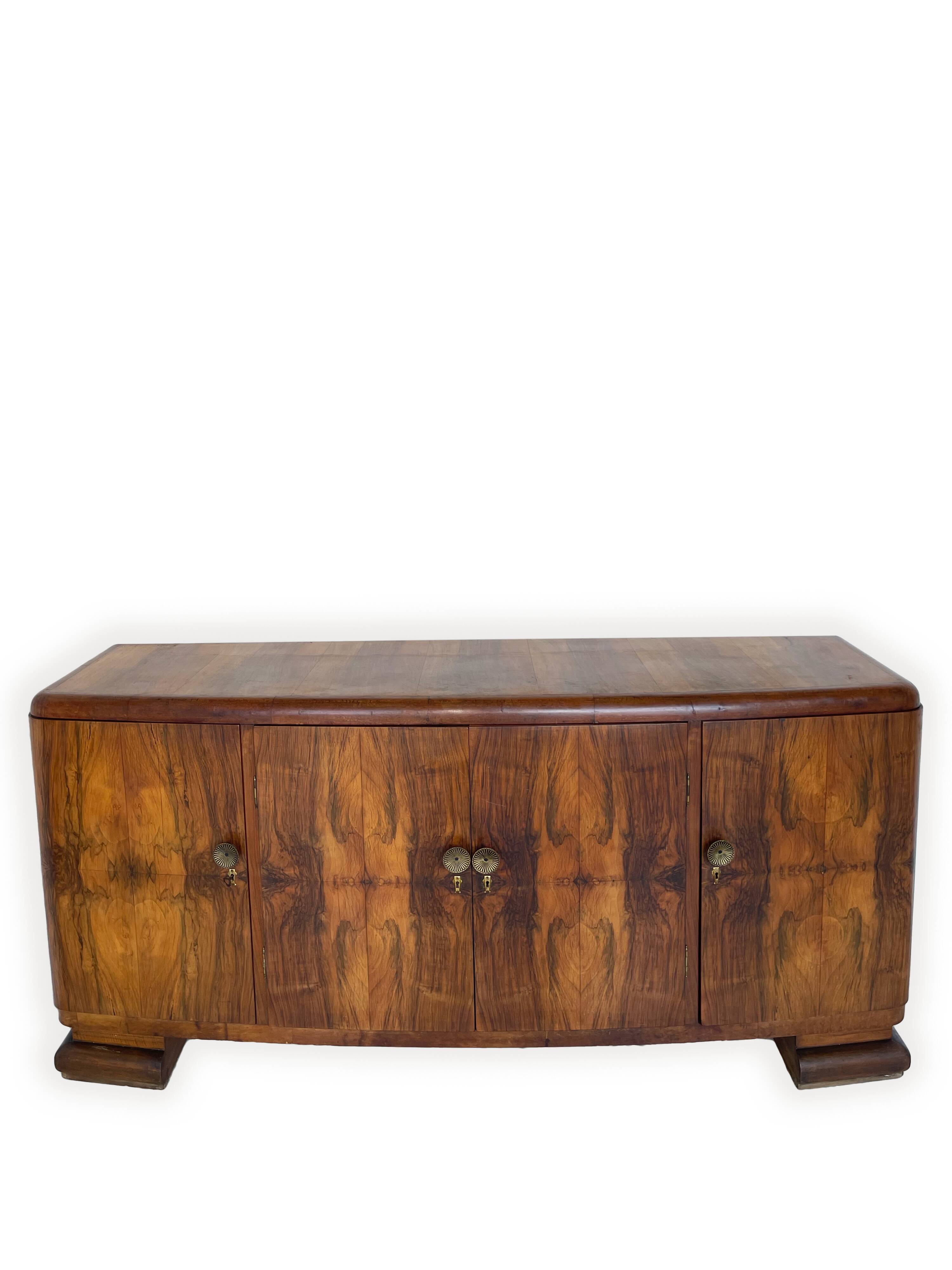 Impressionnant buffet Art déco italien des années 1920/1930