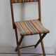 Old wooden folding chair
