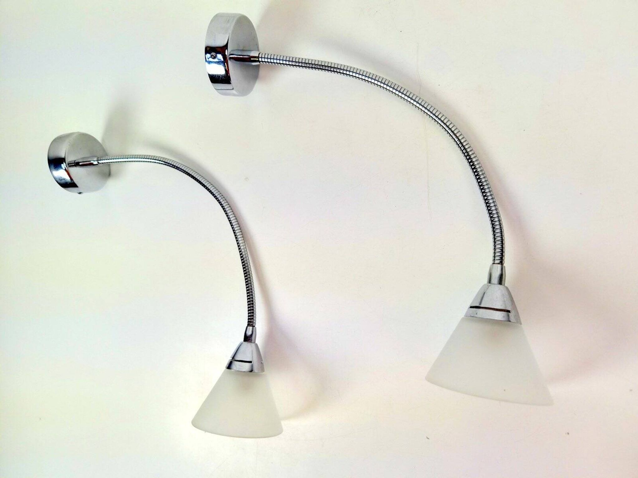 Postmodern Flexible Gooseneck Wall Light from Alva-Line, Italy, 1970s, Set of 2