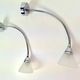 Postmodern Flexible Gooseneck Wall Light from Alva-Line, Italy, 1970s, Set of 2